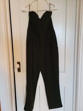 Black Strapless Jumpsuit